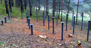 Свайный фундамент Луховицы. Заказать под ключ цена от 2040 руб
